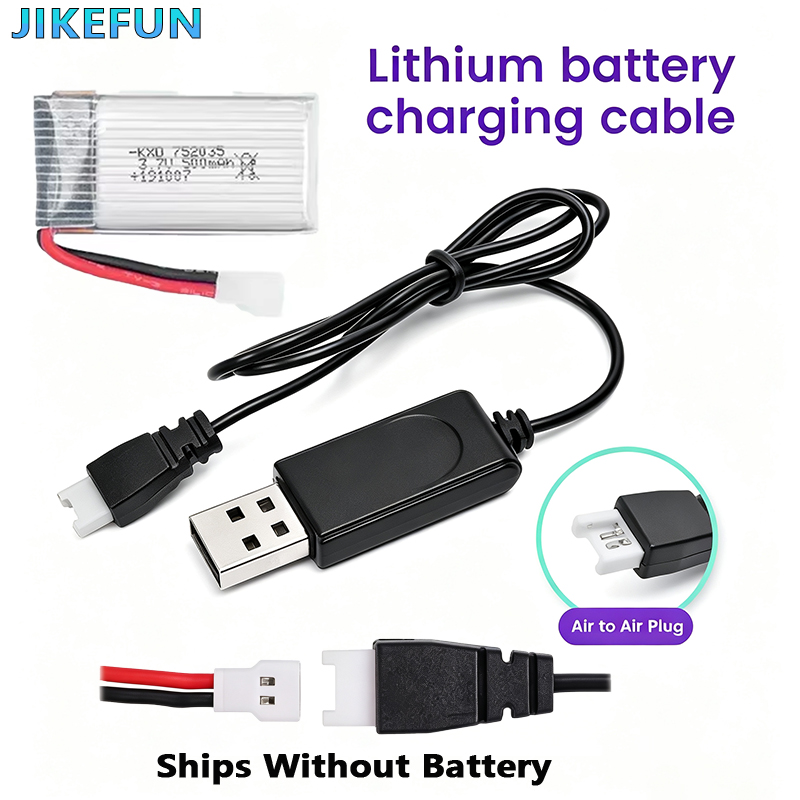 Drone Battery Adapter - 3,7V Lithium-Polymer-Akku USB-Ladegerät für RC-Drohnen FPV-Flugzeugzubehör