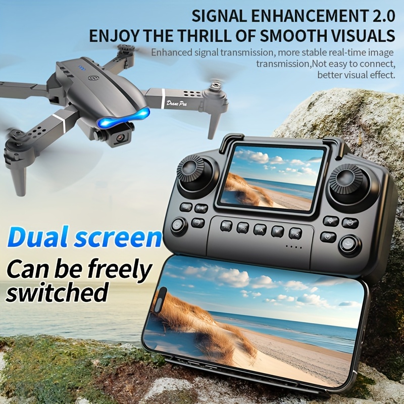 E99 PRO MAX – Faltbare Drohne  – Drone Controller Screen Bewertung und Preis