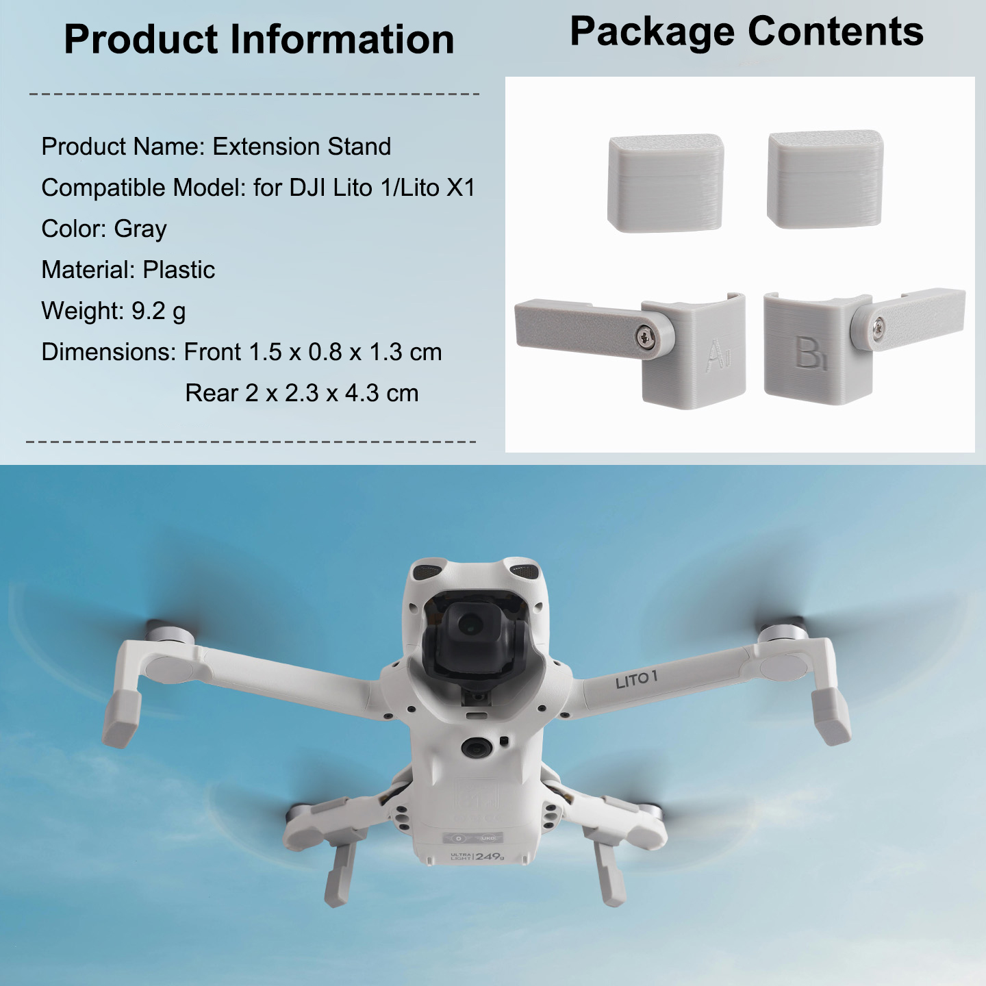 Landegestell-Verlängerung für  – Drone Propeller Holder Bewertung und Preis